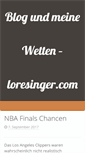Mobile Screenshot of loresinger.com